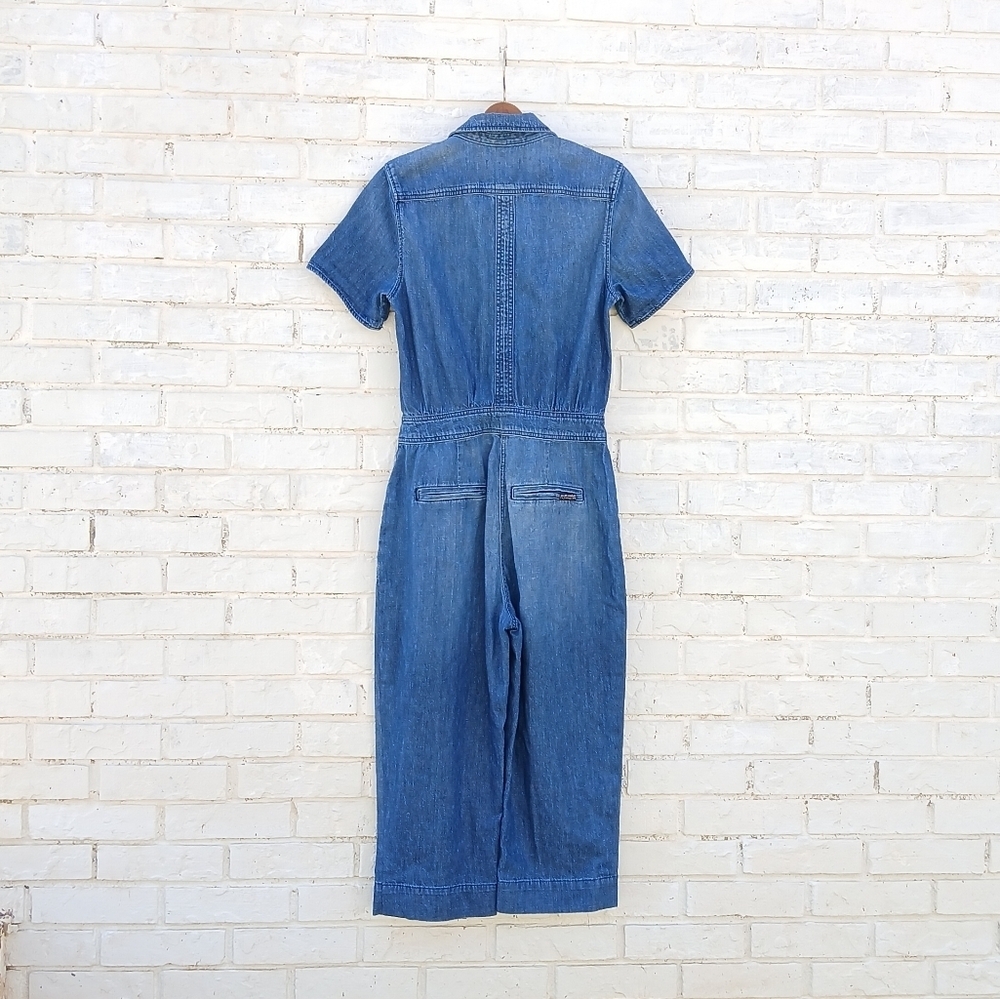 7 For ALL MANKIND Denim Jumpsuit Small - Picture 8 of 10